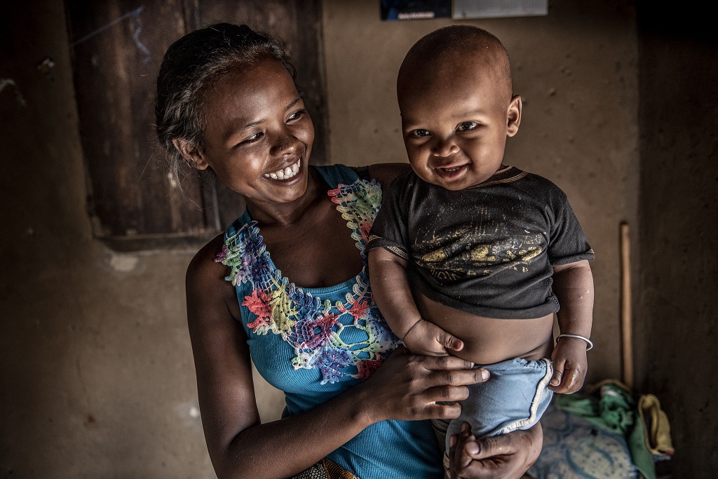 Woman and child in Madagascar